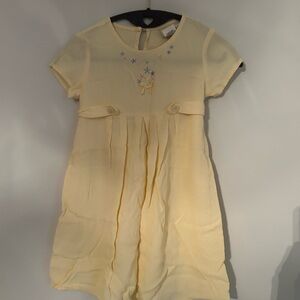 Vintage Charming Swat Yellow Kids Dress